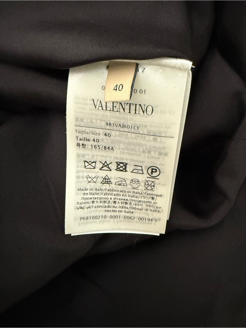 NWT $6,800 Valentino Colorblock Crepe Couture Midi Dress with Bow IT40=US4/6 - Picture 13 of 16